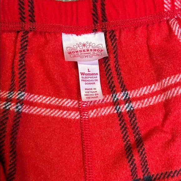 Womens Wondershop At Target Red and Black Plaid Pajama Bottoms - Picture 3 of 7